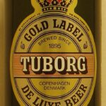 TUBORG GOLD LABEL DE LUXE BEER