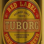 TUBORG RED LABEL DARK LAGER BEER