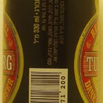 TUBORG RED LABEL DARK LAGER BEER