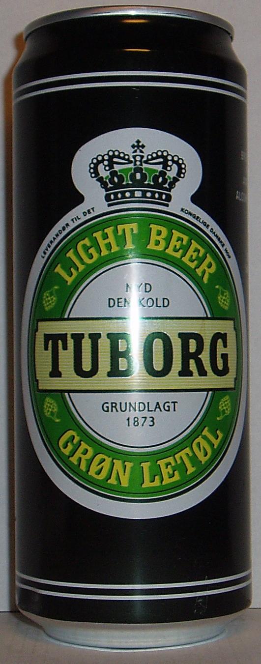 TUBORG LIGHT BEER GRØN LETØL