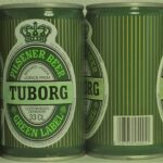 TUBORG GREEN LABEL PILSENER BEER, 1983-84