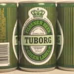 TUBORG GREEN LABEL PILSENER BEER, 1987