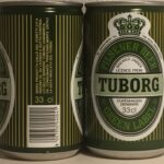 TUBORG GREEN LABEL PILSENER BEER, 1986