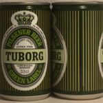 TUBORG GREEN LABEL PILSENER BEER, 1987-88