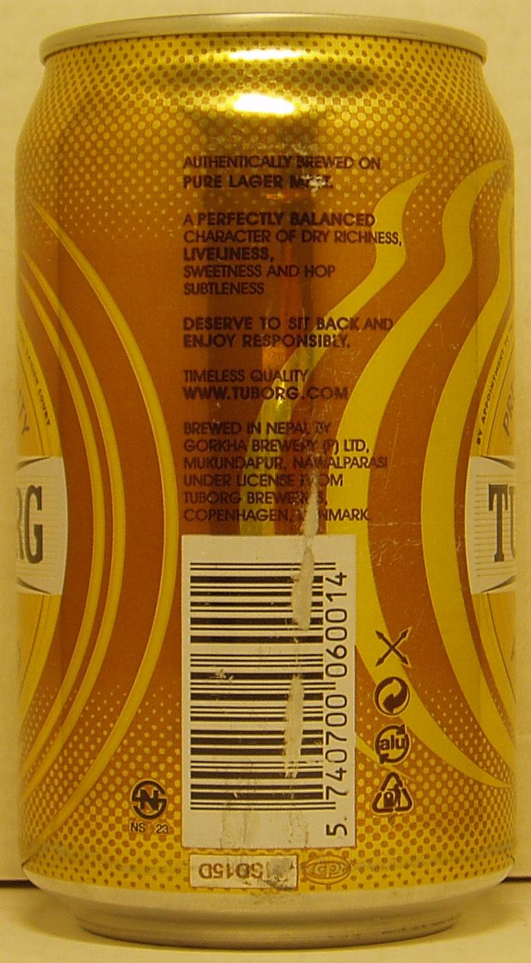 TUBORG PURE GOLD PREMIUM QUALITY