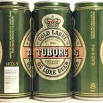 TUBORG GOLD LABEL DE LUXE BEER