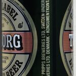 TUBORG GOLD LABEL DE LUXE BEER